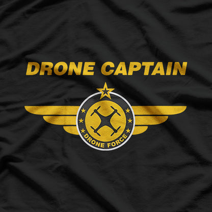 Drone Captain – Pilot Wings Drone Operator Aerotech Love T-Shirt