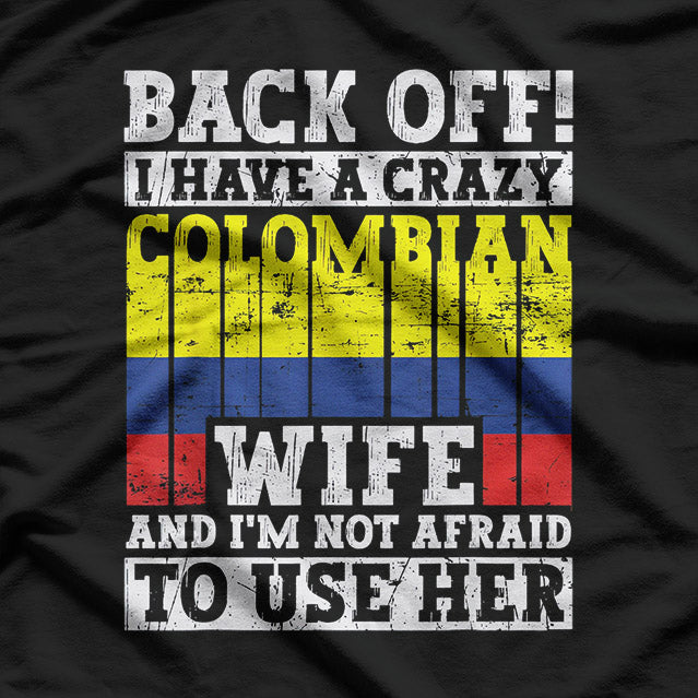 Colombia Pride – Humorous Husband Flag Heritage T-Shirt