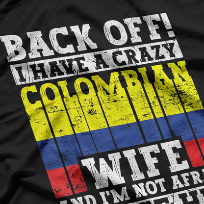 Colombia Pride – Humorous Husband Flag Heritage T-Shirt