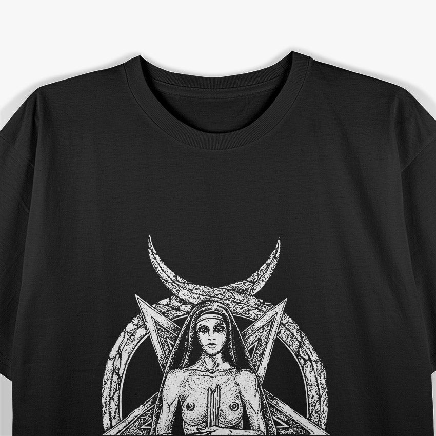 Gothic Unholy The Satanic Nun T-Shirt