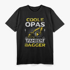 Herren Baggerfahrer – Opa Geschenk Baumaschine Fahrer T-Shirt