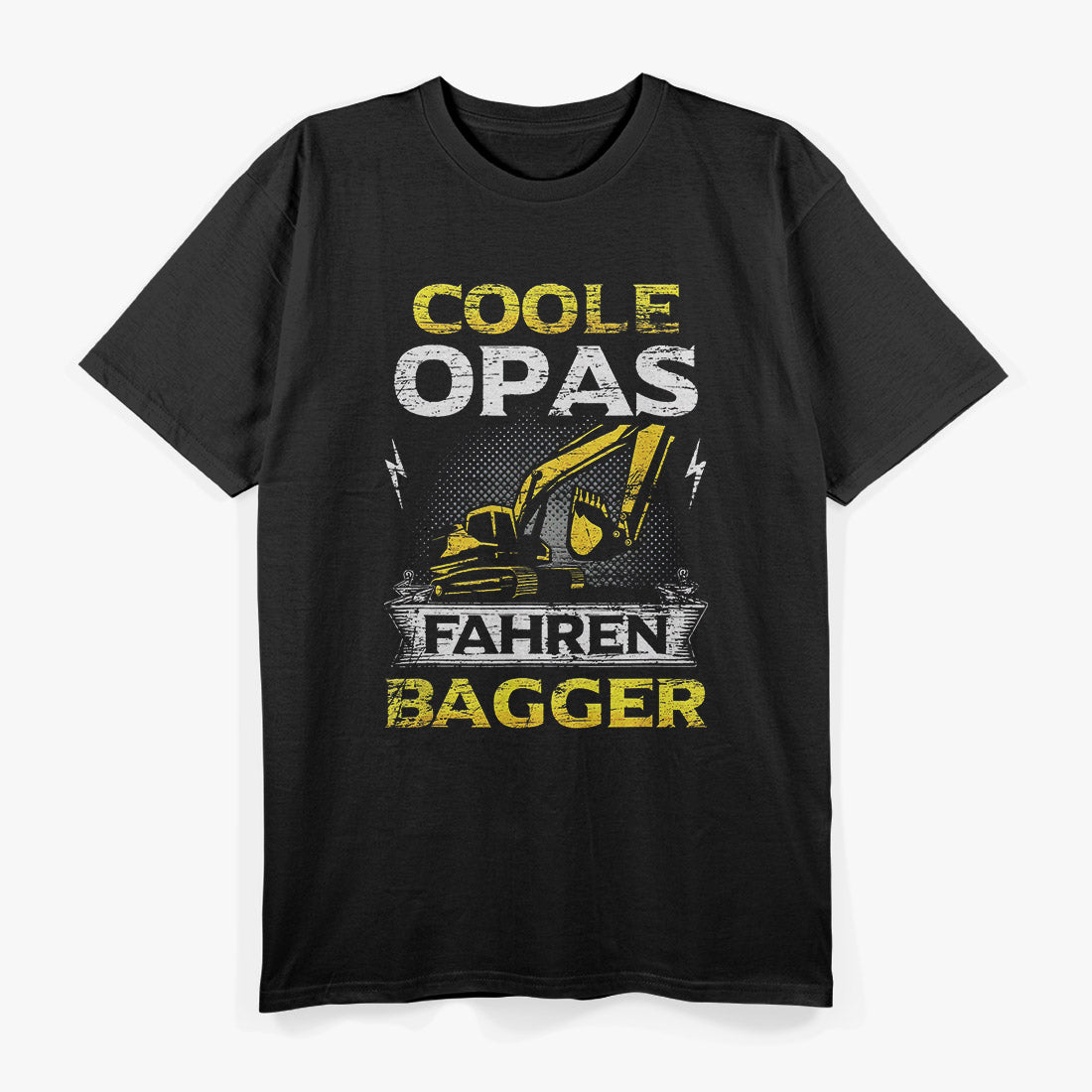 Herren Baggerfahrer – Opa Geschenk Baumaschine Fahrer T-Shirt