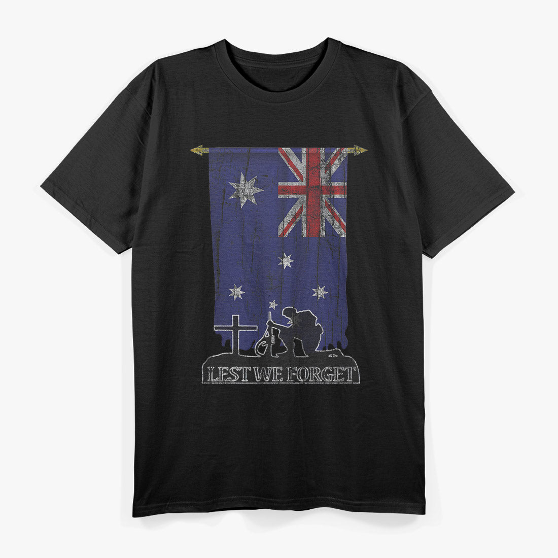 Lest We Forget ANZAC Day – Australian Remembrance Graphic T-Shirt