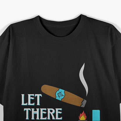 Masonic Inspired Graphic – Let There Be Light Cigar Lounge T-Shirt