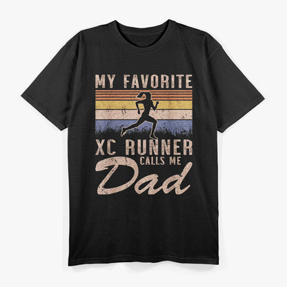 Cross Country Dad My Favorite Runner Calls Me Dad  T-Shirt