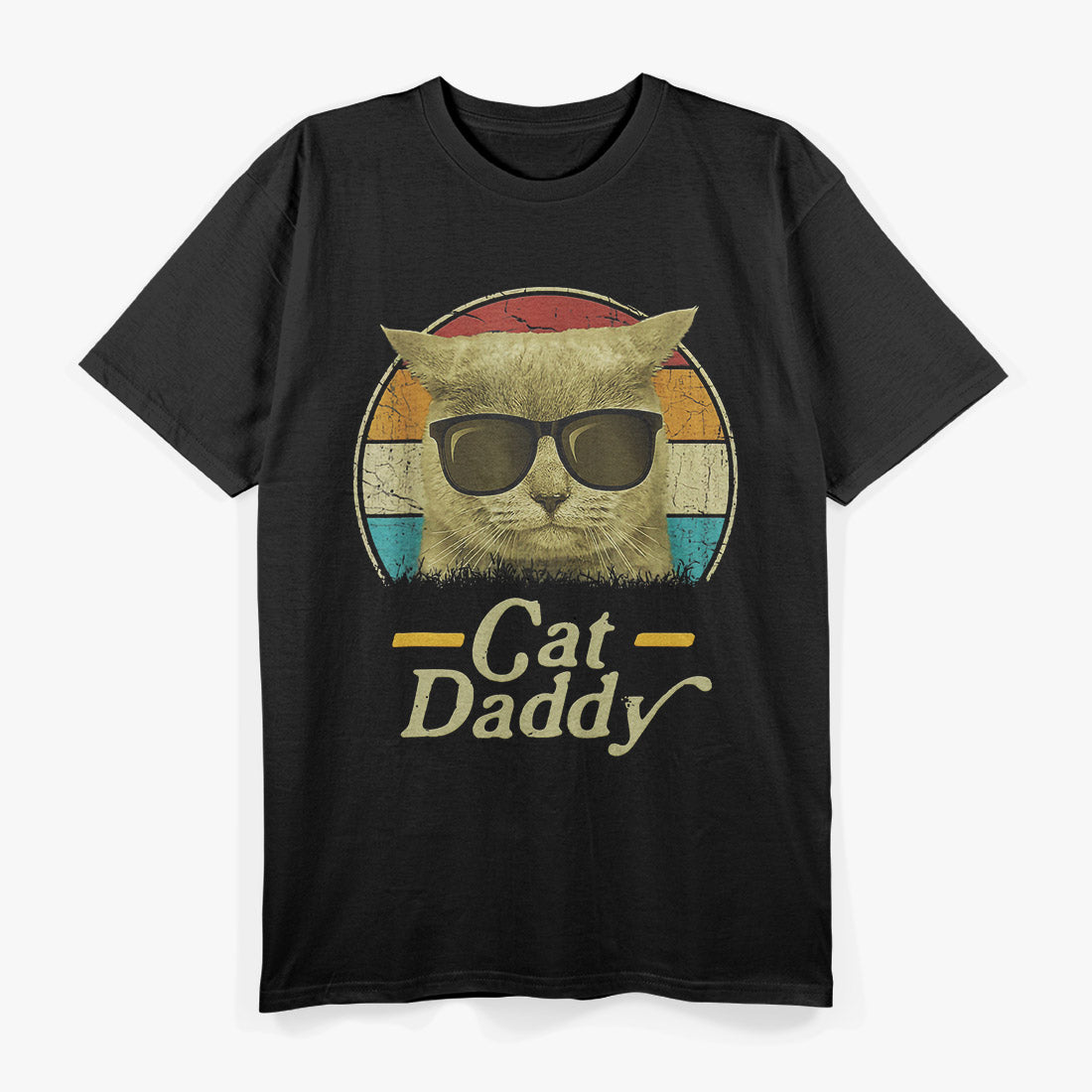 Retro Cat Daddy - Funny Cat Lover Vintage Style T-Shirt