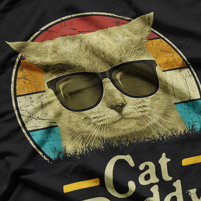 Retro Cat Daddy - Funny Cat Lover Vintage Style T-Shirt
