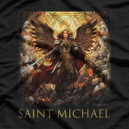 Saint Michael the Archangel Protector Spiritual Religious Graphic T-Shirt