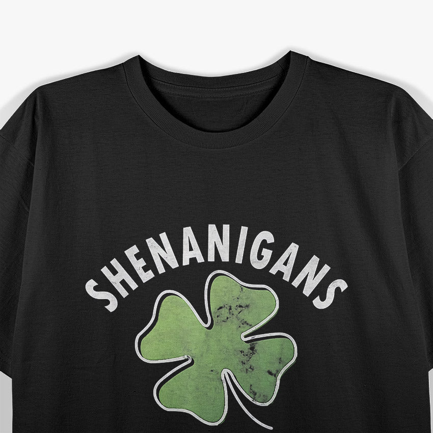 Shenanigans Squad Irish Shamrock Retro Funny St Patrick's T-Shirt