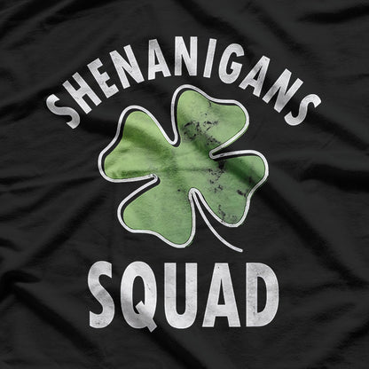 Shenanigans Squad Irish Shamrock Retro Funny St Patrick's T-Shirt