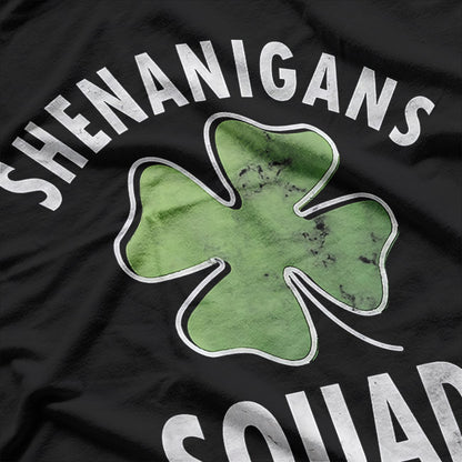 Shenanigans Squad Irish Shamrock Retro Funny St Patrick's T-Shirt