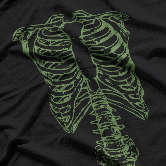 Funny Skeleton Rock Band Parody Retro Music Graphic T-Shirt