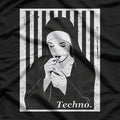Techno Nun – Hardstyle Rave Party Vibes T-Shirt