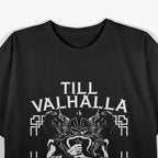 Till Valhalla Never Kneel Germanic Viking T-Shirt