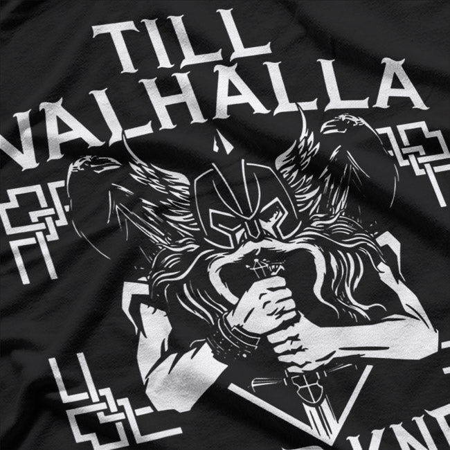 Till Valhalla Never Kneel Germanic Viking T-Shirt