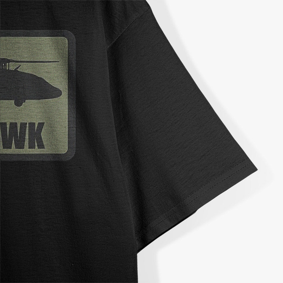 UH-60 Black Hawk Patch Retro Helicopter Military Gift T-Shirt