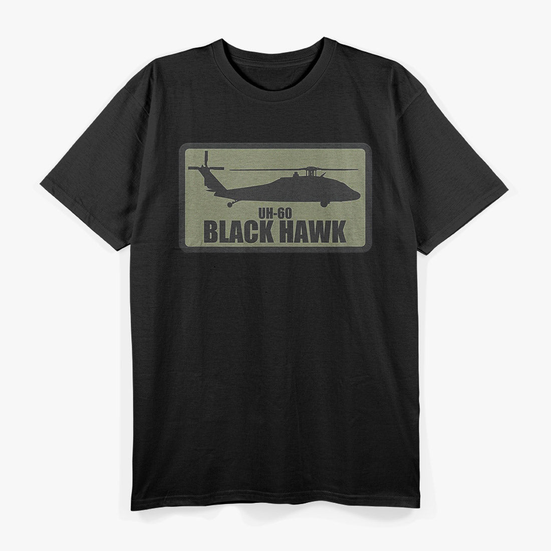 UH-60 Black Hawk Patch Retro Helicopter Military Gift T-Shirt