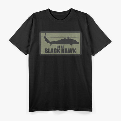 UH-60 Black Hawk Patch Retro Helicopter Military Gift T-Shirt