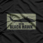 UH-60 Black Hawk Patch Retro Helicopter Military Gift T-Shirt