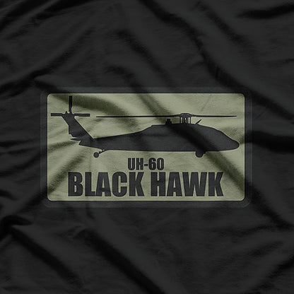 UH-60 Black Hawk Patch Retro Helicopter Military Gift T-Shirt
