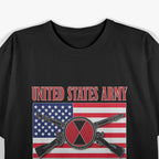 US Army 7th Infantry Division Veteran – American Flag T-Shirt