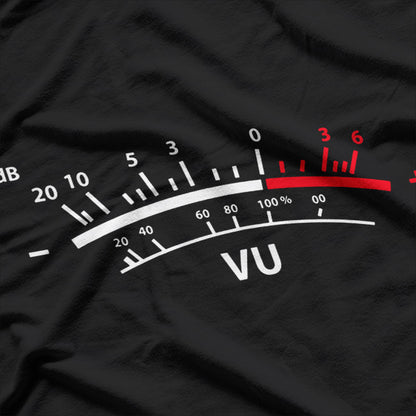 VU Meter dB DJ Audio Level Music Producer Graphic T-Shirt