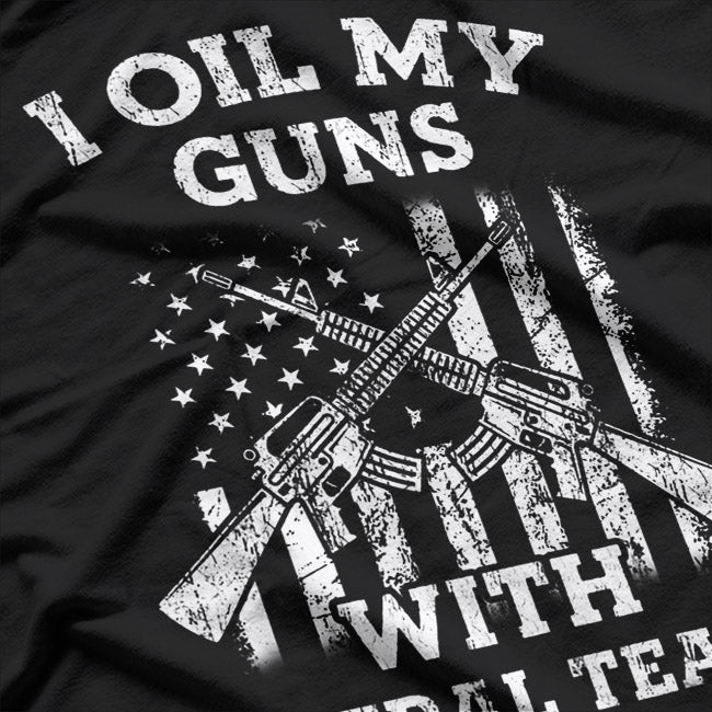 Vintage Gun Lover, I Oil My Guns With Liberal Tears T-Shirt