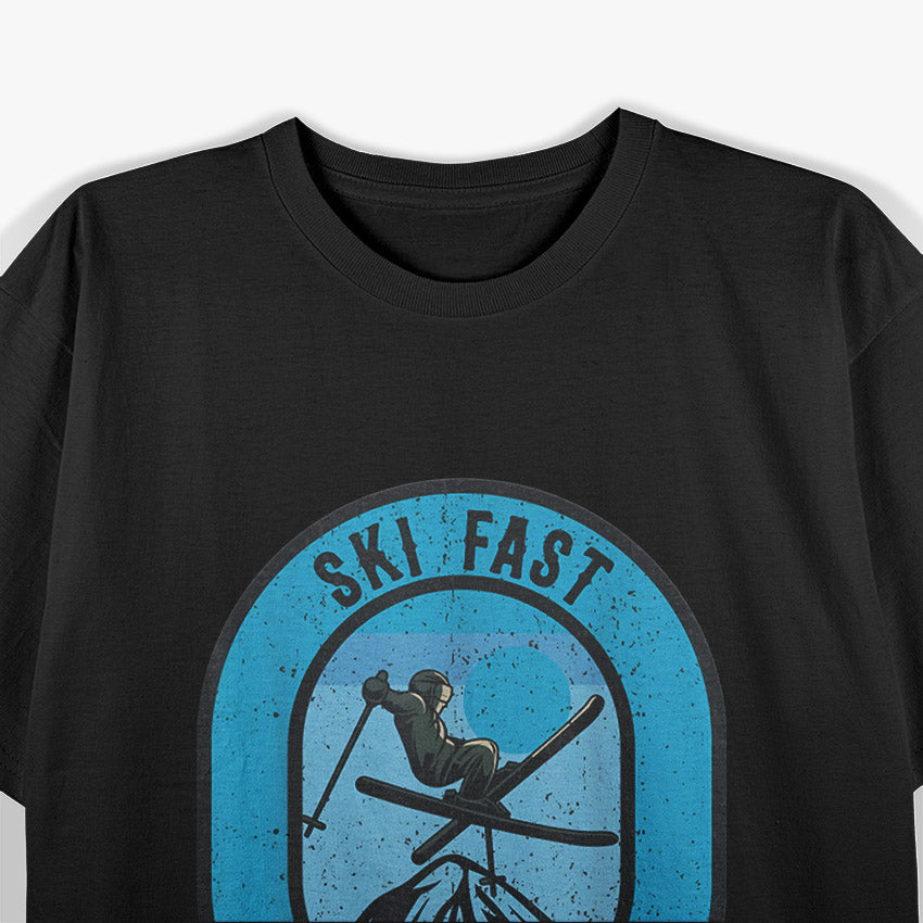 Vintage Ski Fast Eat Ass T-Shirt