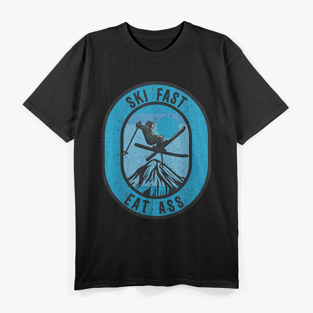 Vintage Ski Fast Eat Ass T-Shirt