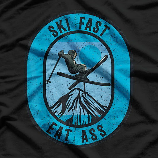 Vintage Ski Fast Eat Ass T-Shirt