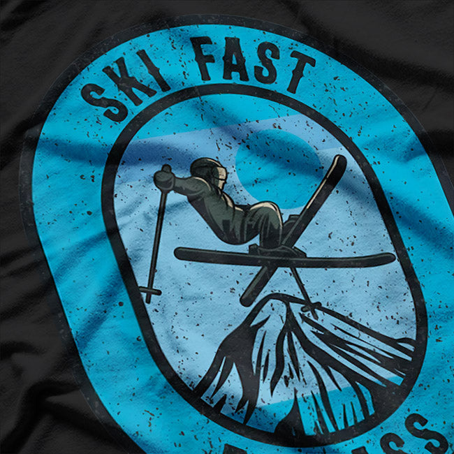Vintage Ski Fast Eat Ass T-Shirt