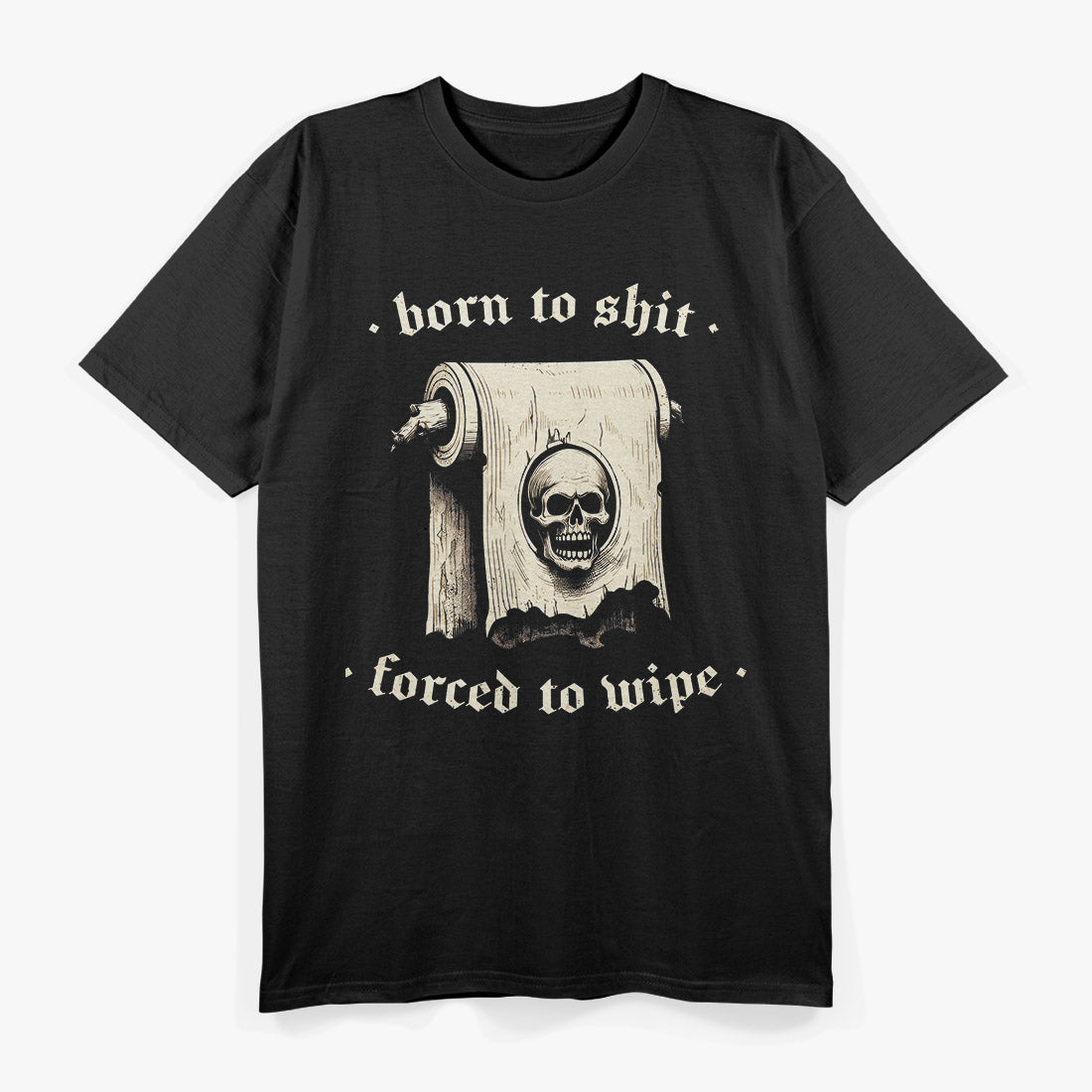 Born to Laugh – Vintage Skull Joke T-Shirt