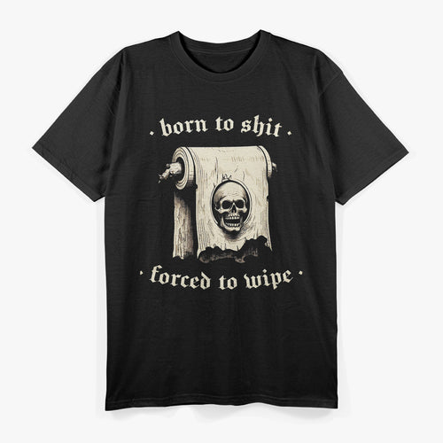Born to Laugh – Vintage Skull Joke T-Shirt