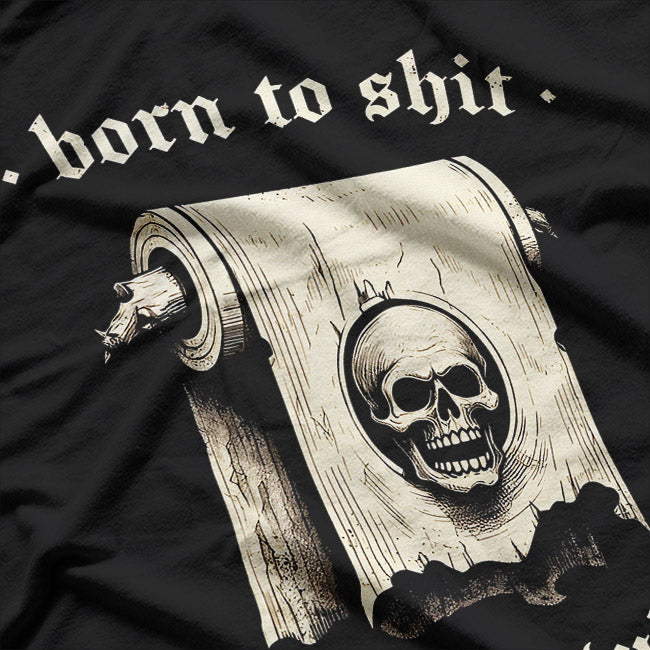 Born to Laugh – Vintage Skull Joke T-Shirt