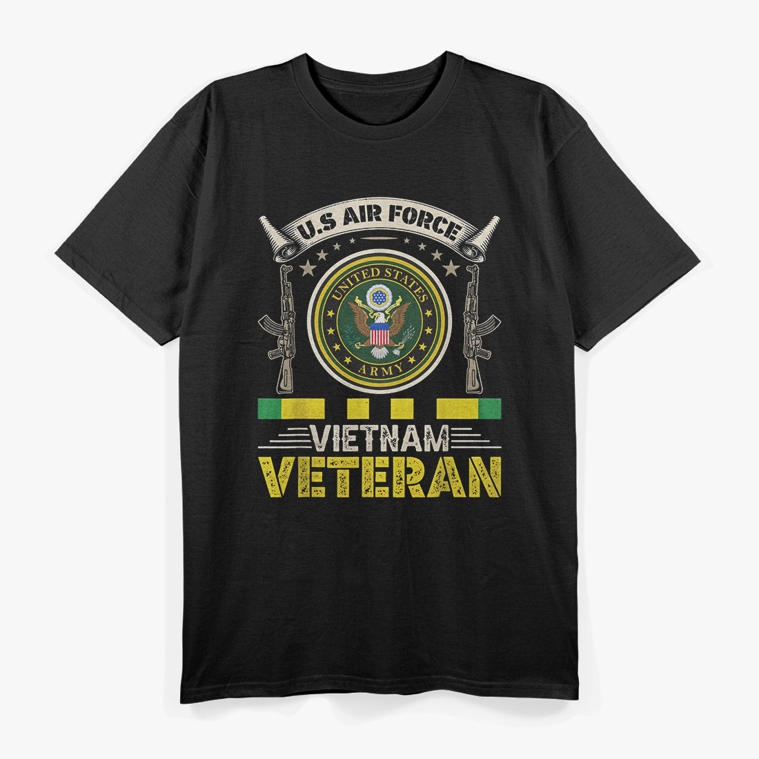 Vintage US Air Force – Vietnam Veteran USA Flag Military T-Shirt