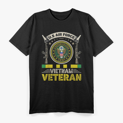Vintage US Air Force – Vietnam Veteran USA Flag Military T-Shirt