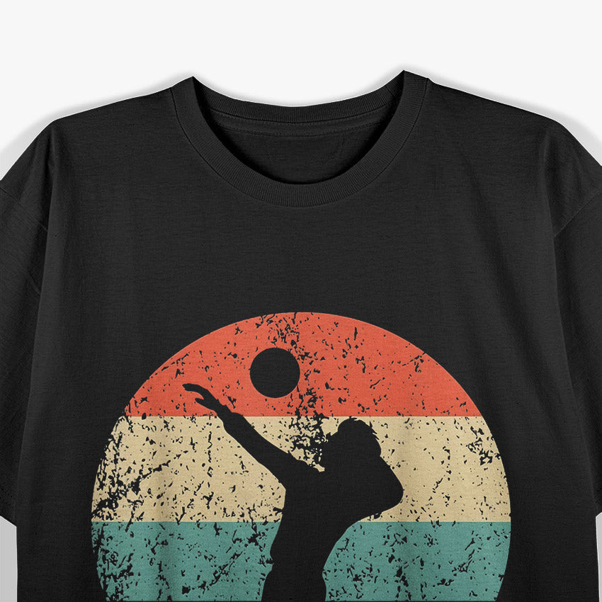Vintage Retro Volleyball Player Sports Graphic T-shirt