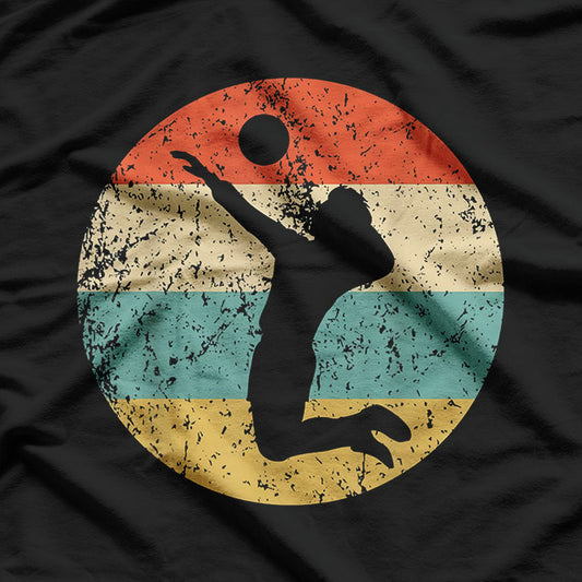 Vintage Retro Volleyball Player Sports Graphic T-shirt