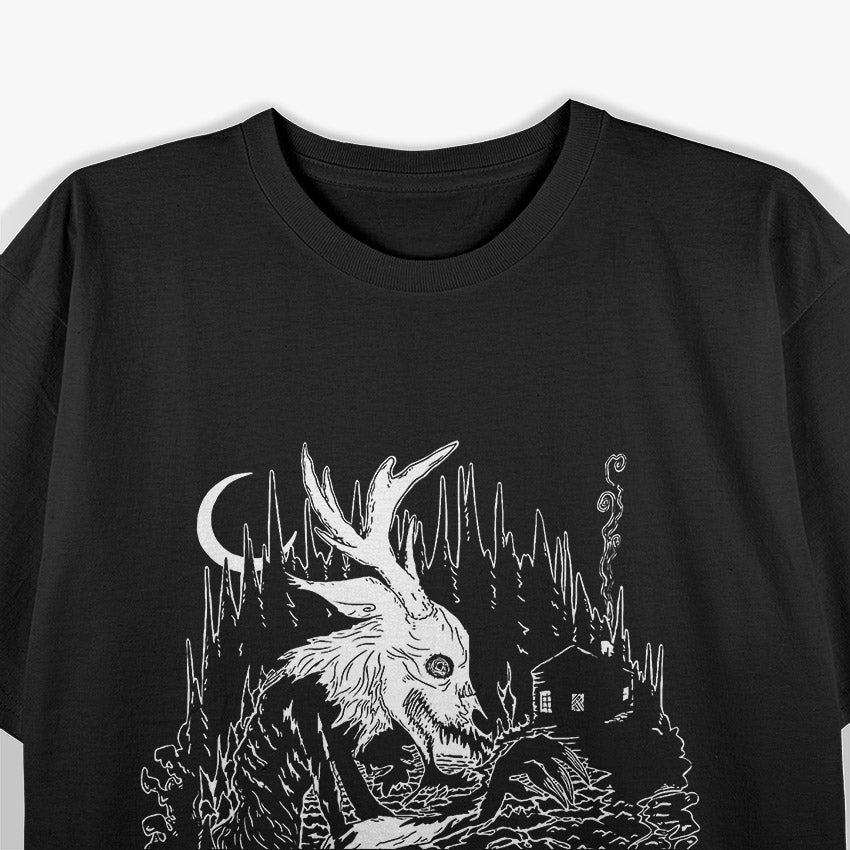 Wendigo Cryptid Cannibal Spirit Horror Legend Graphic T-Shirt