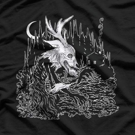 Wendigo Cryptid Cannibal Spirit Horror Legend Graphic T-Shirt