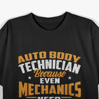 Auto Body Technician: Skilled Mechanic & Car Repair T-Shirt