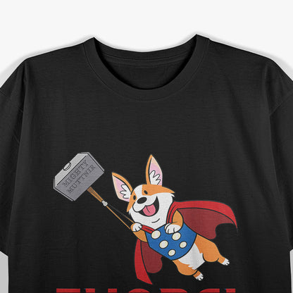 Thorgi Corgi Norse God Parody T-Shirt