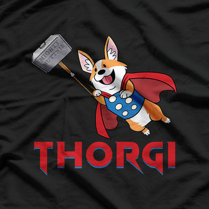 Thorgi Corgi Norse God Parody T-Shirt