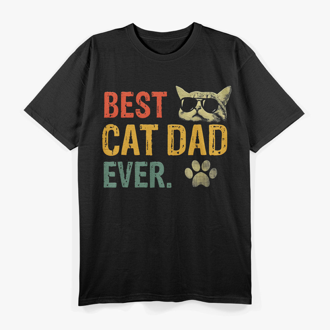 Vintage Best Cat Dad T-Shirt
