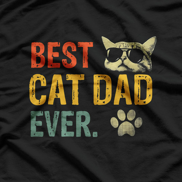 Vintage Best Cat Dad T-Shirt