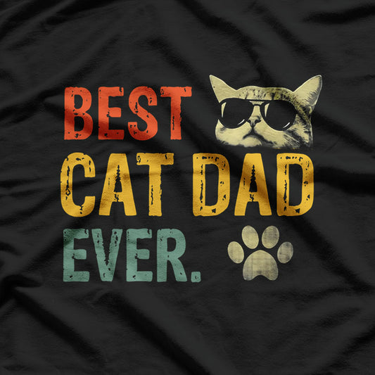 Vintage Best Cat Dad T-Shirt