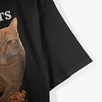 Funny Cat - Deez Nuts Joke T-Shirt