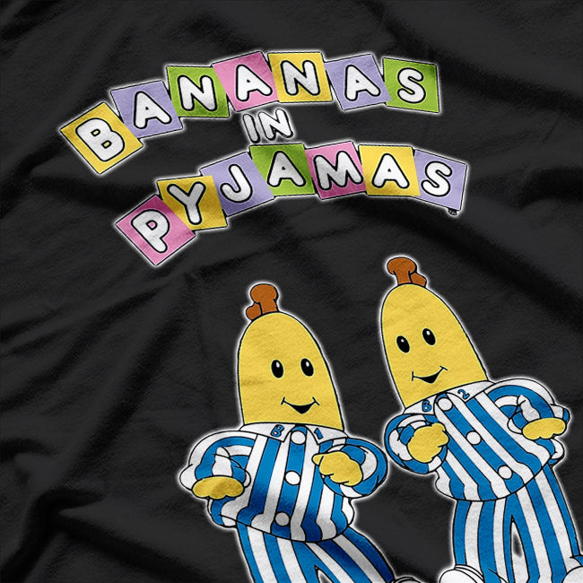 Bananas In Pajamas Fun Whimsical Vibes Design T-Shirt