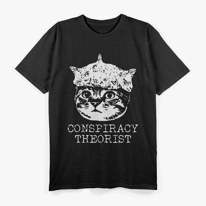 Funny Cat - Conspiracy Theorist T-Shirt