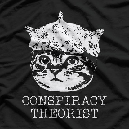 Funny Cat - Conspiracy Theorist T-Shirt